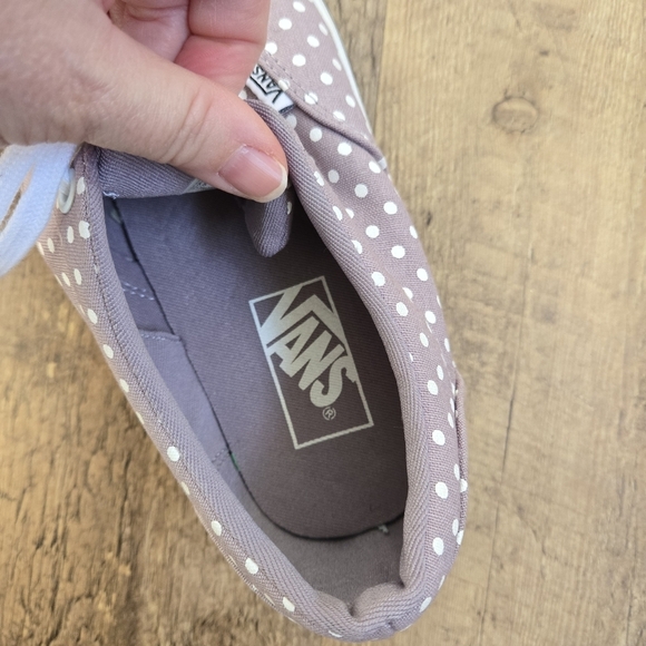 Vans Women's Polka Dot Sneakers - Light Purple and White Size 8 - Picture 10 of 12